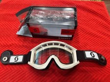 Óculos de proteção Recoil Scott Speed Strap branco nova caixa aberta lente transparente comprar usado  Enviando para Brazil