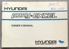 Manual do proprietário do carro HYUNDAI PONY EXCEL 1988 comprar usado  Enviando para Brazil