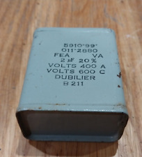 Dubilier capacitor 2mfd for sale  CHEPSTOW