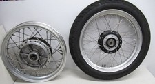 Usado, Conjunto de rodas Kawasaki Z2 Z1 inicial F6 furo dianteiro e traseiro 18 polegadas raio de aço inoxidável  comprar usado  Enviando para Brazil