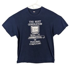 Camiseta ponto único vintage anos 80 IBM The Next Generation in Personal Computing tamanho G comprar usado  Enviando para Brazil