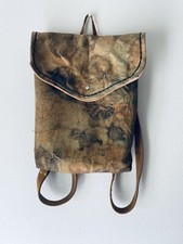 Mochila de couro estampada ecológica natural neutra Artistan feita à mão marrom comprar usado  Enviando para Brazil