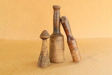 Eletrodomésticos de cozinha antigos rudimentares de madeira pilões início do século XX comprar usado  Enviando para Brazil