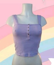 Blusa cropped Abercrombie & Fitch roxa tamanho Xs comprar usado  Enviando para Brazil