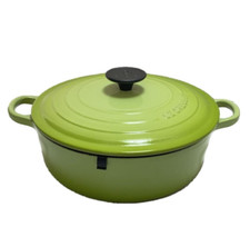 Pote de risoto Le Creuset Cocotte 24cm 9,5" 3,5qt kiwi verde esmalte ferro fundido, usado comprar usado  Enviando para Brazil