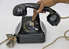 1965 Vintage Negro Baquelita Escritorio Llamada, Dial Giratorio Retro Landline comprar usado  Enviando para Brazil