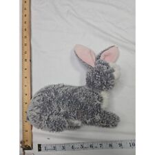 Brinquedo fofinho macio de pelúcia cinza coelho bicho de pelúcia com orelhas rosa, usado comprar usado  Enviando para Brazil