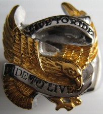 Bague inox aigle d'occasion  Fessenheim
