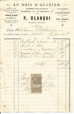 Biarritz facture 1891.blanqui. d'occasion  Villenave-d'Ornon