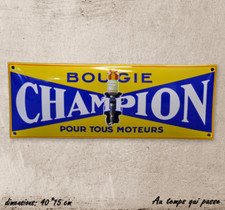 Plaque émaillée champion d'occasion Plaque émaillée champion d'occasion  Brantôme