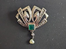 Jugendstil brosche massivem gebraucht kaufen  Coburg