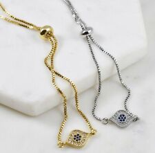 Pulseira corrente ajustável turca grega folheada a ouro bronze olho mau comprar usado  Enviando para Brazil