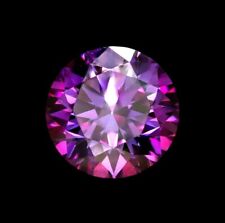 Diamante solto redondo roxo cor corte grau D VVS1 +1 presente grátis 2 quilates certificado, usado comprar usado  Enviando para Brazil