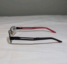 Óculos retangular Armani Exchange preto e vermelho aro completo armações 57-18-135 comprar usado  Enviando para Brazil