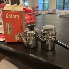 Usado, Cafeteira INOX Vintage Italiana Espresso Flip - Rara Feita na Itália Nova em folha! comprar usado  Enviando para Brazil