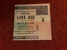 Original live aid for sale  LEAMINGTON SPA
