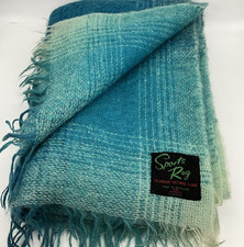 Tapete esportivo vintage Eaton's lã mohair cobertor azul verde xadrez Escócia 52x64 comprar usado  Enviando para Brazil