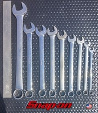 🇺🇸 SNAP-ON 9 peças conjunto de chaves combinadas SAE: 12 pontos bom estado comprar usado  Enviando para Brazil