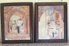 Paire aquarelles orientaliste d'occasion  Martigues