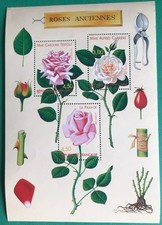 Feuillets timbres fleurs d'occasion  Lieurey