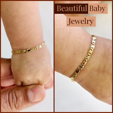 Pulseira folheada a ouro bebê recém-nascido/crianças meninos/meninas, Pulsera Para Bebe Niñas. comprar usado  Enviando para Brazil