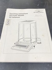 Mettler Toledo AG Balance - Guia do Usuário / Manual / Livro de Instruções comprar usado  Enviando para Brazil