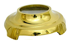 Base de abajur de mesa vintage latão parte 1 1/2" altura x 6 1/4" redonda com adaptador de poste, usado comprar usado  Enviando para Brazil