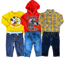 Lote de camisas jeans manga comprida outono super-herói bebê criança menino 12 meses comprar usado  Enviando para Brazil