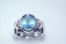 Faceted blue topaz for sale  Media
