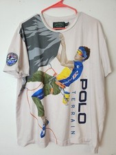 RARO Polo Esporte, Polo Terrain Ralph Lauren Camiseta de Escalada Masculina Grande comprar usado  Enviando para Brazil