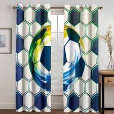 Boys football curtains for sale  UK