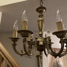 6 light brass chandelier for sale 6 light brass chandelier for sale Dover