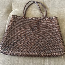 Bolsa de ombro de couro tecido vintage pequena vibração de difusão de dragão por favor leia, usado comprar usado  Enviando para Brazil