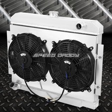 PARA 72-86 WILLYS CJ5/CJ6/CJ7 MT RADIADOR DE CORRIDA NÚCLEO DE ALUMÍNIO DE 3 FILEIRAS + COBERTURA DE VENTILADOR comprar usado  Enviando para Brazil