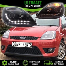 Faróis Ford Fiesta Mk6 2002-2008 ST150 LED DRL R8 olho do diabo preto comprar usado  Enviando para Brazil