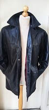Vintage black leather for sale  ROCHDALE