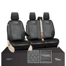 CAPAS DE ASSENTO DE COURO SOB MEDIDA PERSONALIZADAS FORD TRANSIT PRETO (2013-2023) SERVIÇO PESADO comprar usado  Enviando para Brazil