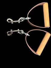 Pilates - Alças de madeira de couro clássicas com cabo giratório de madeira. 1 conjunto comprar usado  Enviando para Brazil