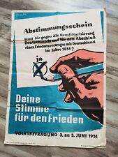 Altes wahl plakat gebraucht kaufen  Schleiz