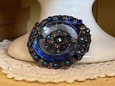 Broche ancienne cristal d'occasion Broche ancienne cristal d'occasion  Moissac