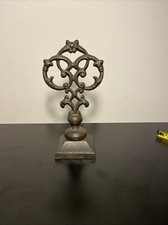 Ferro fundido vintage ~ 1 decoração de manto de jardim ou mesa ~ 10” de altura, usado comprar usado  Enviando para Brazil