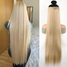 Peça de cabelo sintética 32 polegadas 5 clipes na extensão de cabelo longa reta penteado  comprar usado  Enviando para Brazil