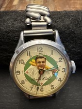 Vintage Babe Ruth EXACTA TIME 1940’s Original Antique Winding Wristwatch Works comprar usado Vintage Babe Ruth EXACTA TIME 1940’s Original Antique Winding Wristwatch Works comprar usado  Enviando para Brazil
