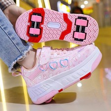 Patins menina 4 rodas tênis crianças light up botas sapatos de patinação esportiva comprar usado  Enviando para Brazil