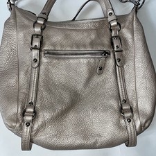 Bolsa de ombro Coach couro prata Hobo Slouch, usado comprar usado  Enviando para Brazil