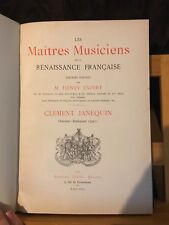 Janequin chansons partition d'occasion  Rennes