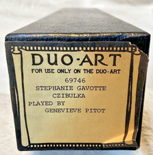 DUO-ART PIANO ROLL STEPHANIE GAVOTTE CZIBULKA RECORT NR/MT P/B PITOT 69746 comprar usado DUO-ART PIANO ROLL STEPHANIE GAVOTTE CZIBULKA RECORT NR/MT P/B PITOT 69746 comprar usado  Enviando para Brazil