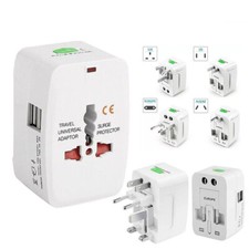 Usado, Adaptador de viagem universal uso mundial novo plugue carregador Reino Unido UE AU EUA 🔥 comprar usado  Enviando para Brazil
