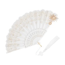 éventail dentelle vintage d'occasion  Expédié en France