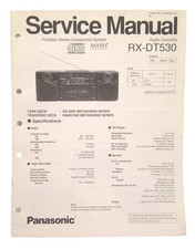 Rádio cassete Panasonic manual de serviço original RX-DT530    comprar usado  Enviando para Brazil